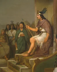 Discovery of Pulque, (detail)